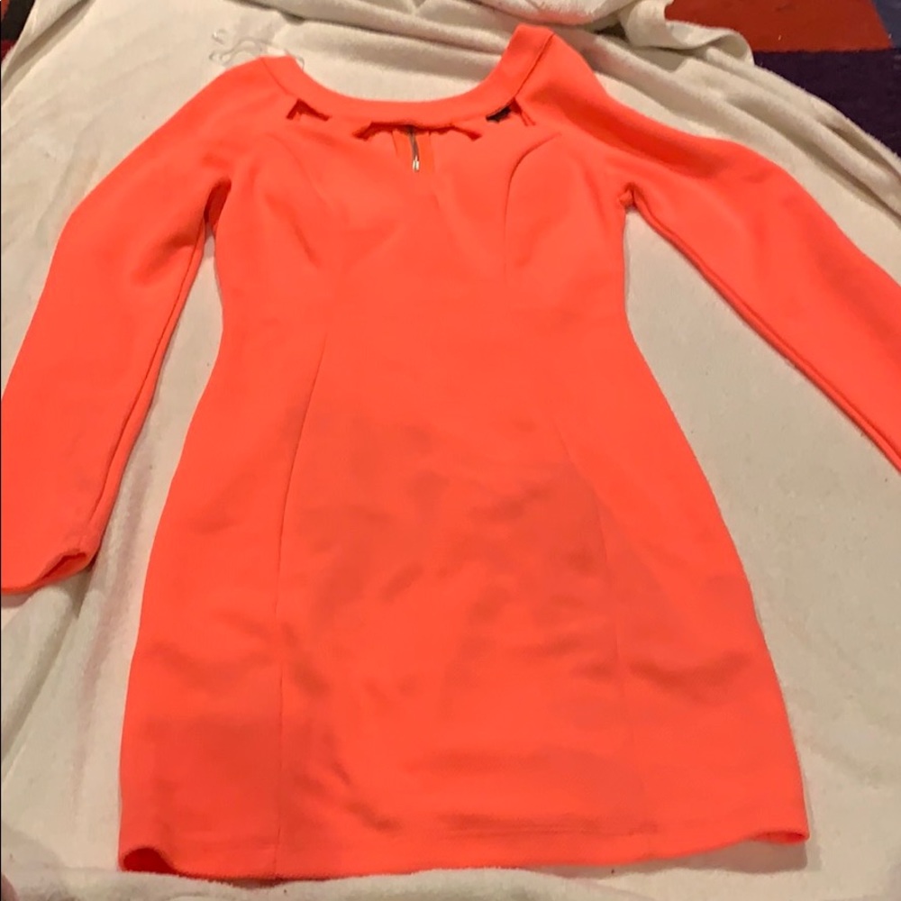 NWOT RISE OF DAWN SZ 10 Bright Orange Dress Z02